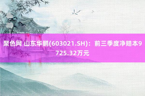 聚色网 山东华鹏(603021.SH):前三季度净赔本9725.32万元