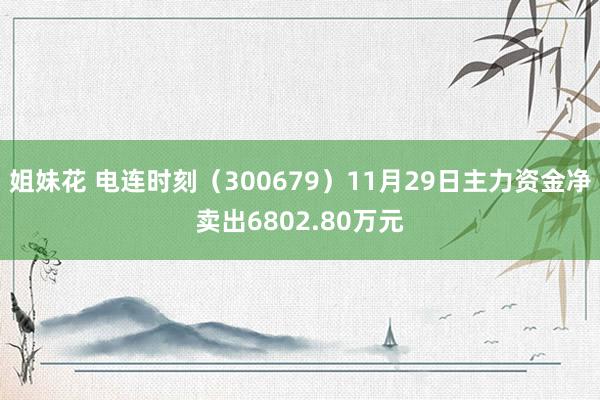 姐妹花 电连时刻（300679）11月29日主力资金净卖出6802.80万元