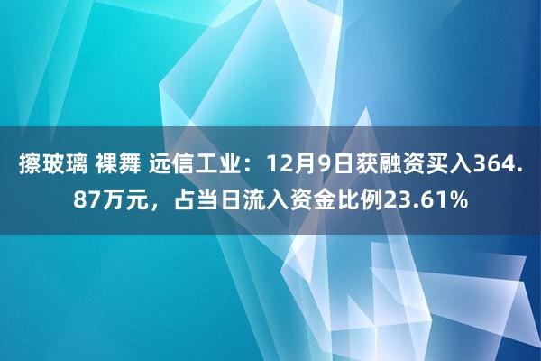 擦玻璃 裸舞 远信工业：12月9日获融资买入364.87万元，占当日流入资金比例23.61%