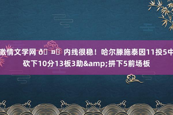 激情文学网 🤗内线很稳！哈尔滕施泰因11投5中砍下10分13板3助&拼下5前场板