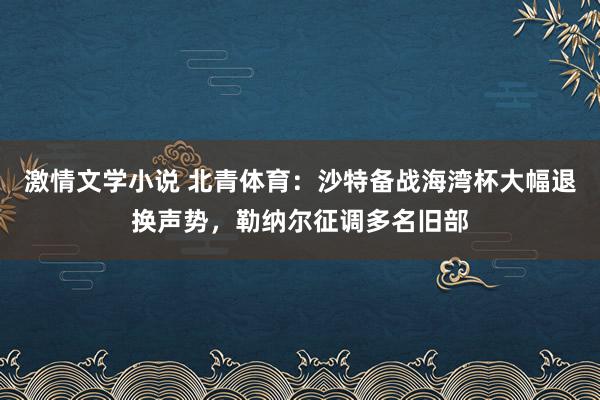 激情文学小说 北青体育：沙特备战海湾杯大幅退换声势，勒纳尔征调多名旧部