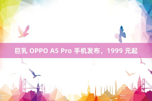 巨乳 OPPO A5 Pro 手机发布，1999 元起