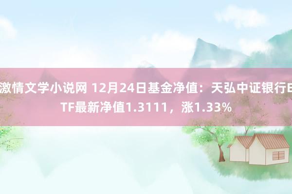 激情文学小说网 12月24日基金净值：天弘中证银行ETF最新净值1.3111，涨1.33%