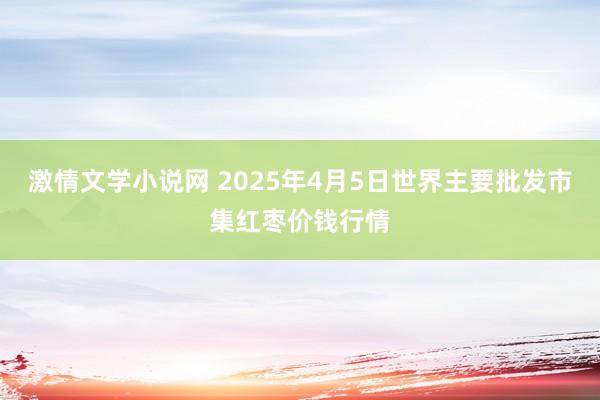 激情文学小说网 2025年4月5日世界主要批发市集红枣价钱行情