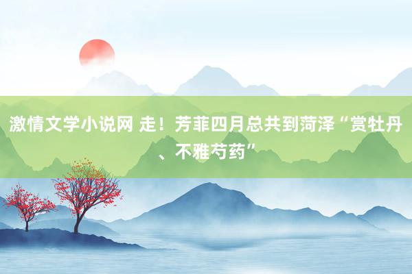 激情文学小说网 走！芳菲四月总共到菏泽“赏牡丹、不雅芍药”